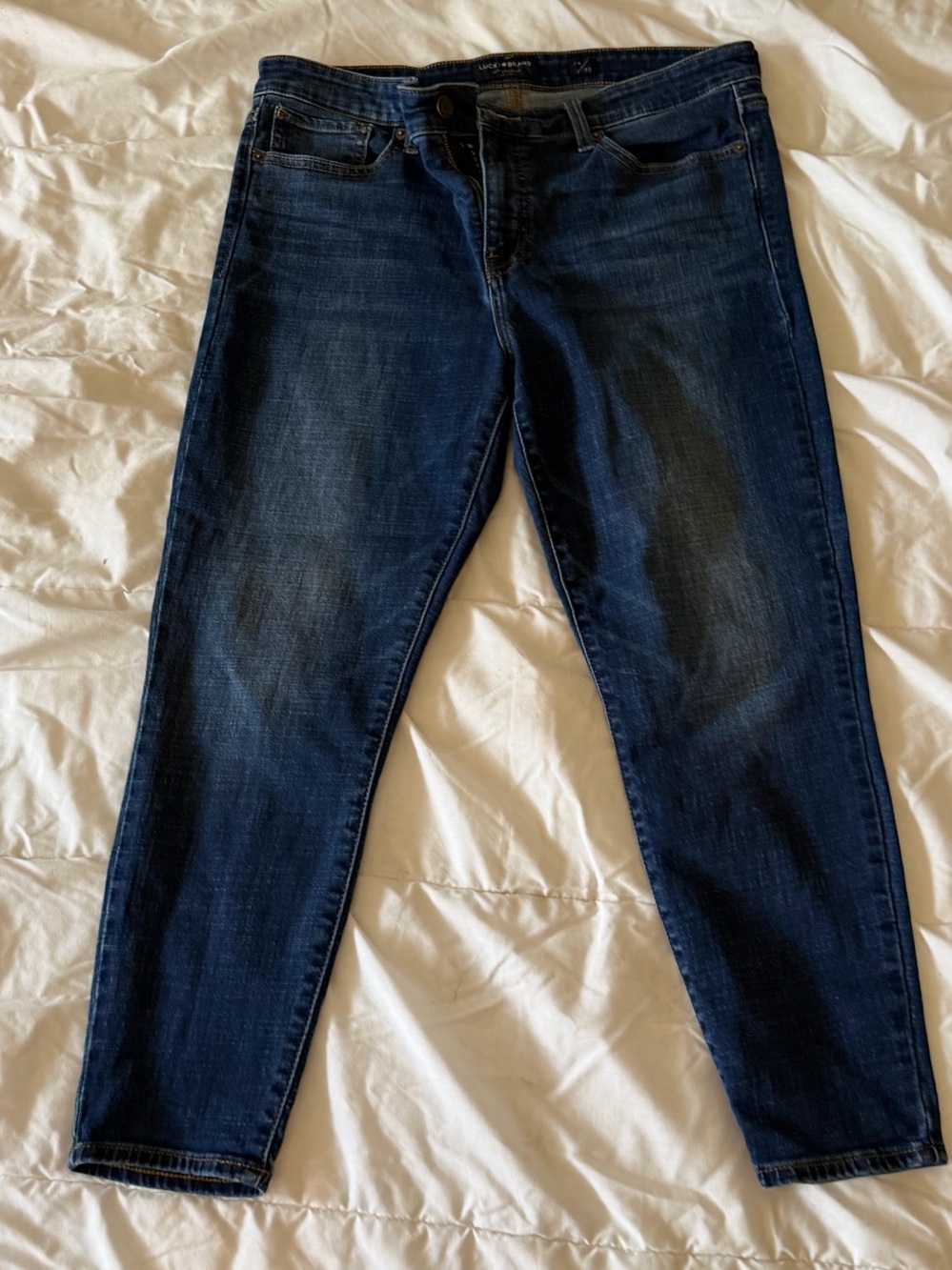 Lucky Brand Women's Dark Indigo Skinny Jeans